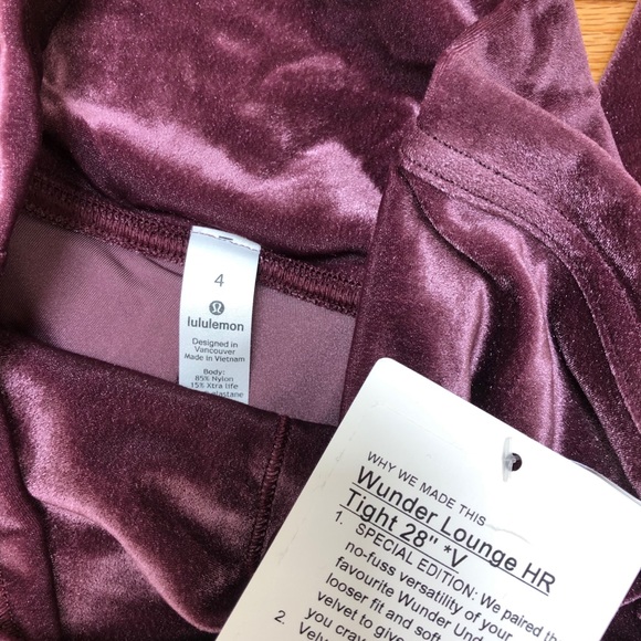 Wunder Lounge HR Tight 28” Velvet - Picture 8 of 9